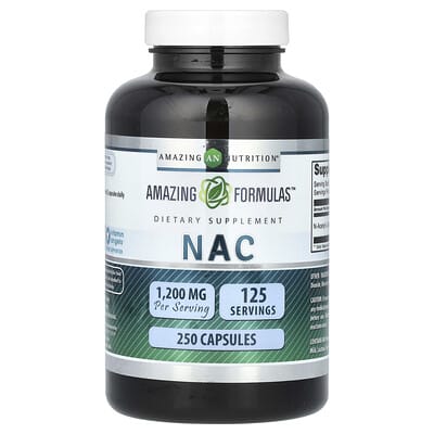 NAC, 250 капсул (600 mg в каждой капсуле)