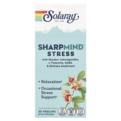 SharpMind™ Stress, 30 вегетарианских капсул