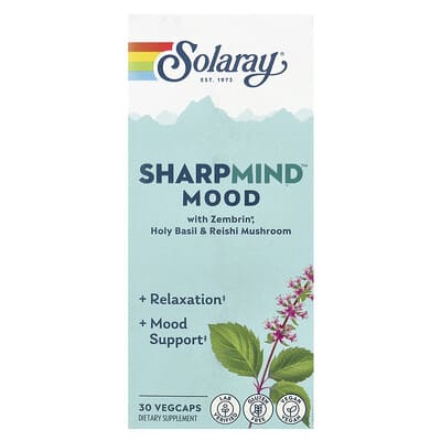 Solaray SharpMind™ Mood, 30 капсул