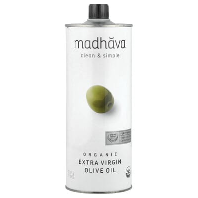 Органическое оливковое масло Extra Virgin Madhava, 33.8 fl oz