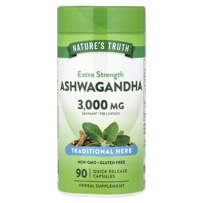 Ашваганда Nature's Truth, 90 Quick Release Capsules