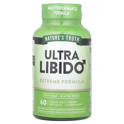 Ultra Libido, экстремальная формула, 60 жидких мягких капсул