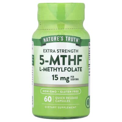 5-MTHF L-Methylfolate, 60 капсул быстрого высвобождения (7.5 mg на капсулу)