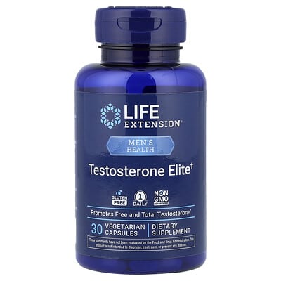 Мужское здоровье Life Extension Testosterone Elite, 30 вегетарианских капсул