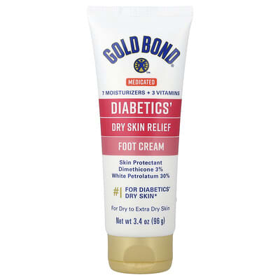 Лечебный крем для стоп Gold Bond Diabetics' Dry Skin Relief 3.4 oz (96 g)