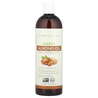 Масло сладкого миндаля, 16 fl oz (473 ml)