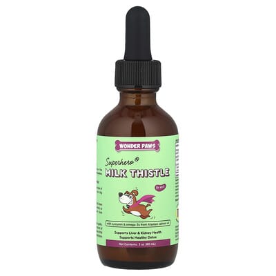 Superhero® Milk Thistle для собак, 2 oz (60 ml)