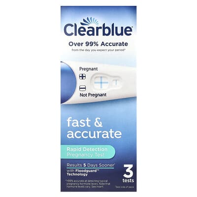Тест на беременность Clearblue, быстрый и точный, 3 теста