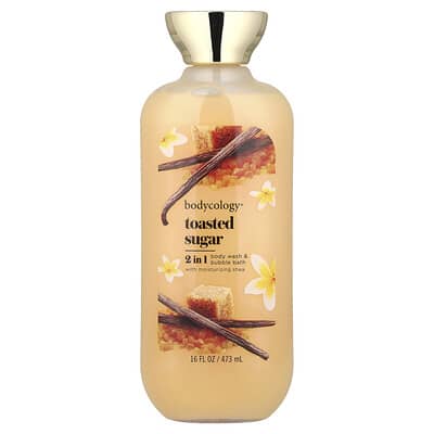 2 In 1 Body Wash & Bubble Bath, Toasted Sugar, 16 fl oz (473 ml)