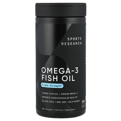 Omega-3 Fish Oil, 180 мягких капсул