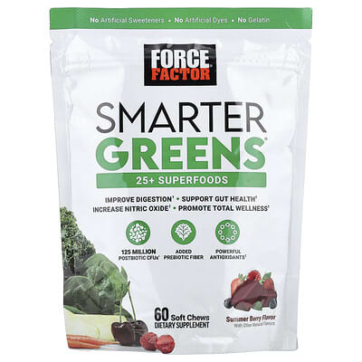 Smarter Greens® Summer Berry 60 мягких жевательных таблеток