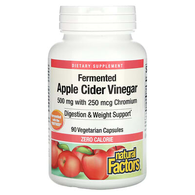 Ферментированный яблочный уксус, 500 mg, 90 вегетарианских капсул