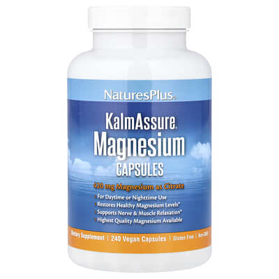 KalmAssure®, Магний, 240 веганских капсул (105 mg на капсулу)