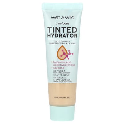 Тональный увлажняющий крем wet n wild Barefocus, 1114063 Light Medium, 0.91 fl oz (27 ml)