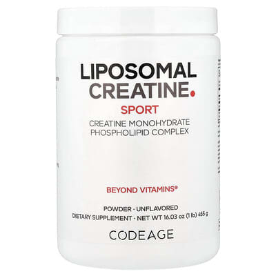 Sport, Liposomal Creatine Powder, Unflavored, 1 lb (455 g)