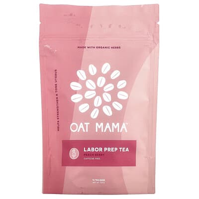 Чай Oat Mama Labor Prep Tea, Peach Berry, Caffeine Free