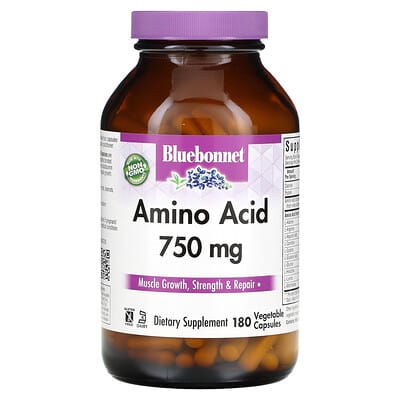 Аминокислоты, 750 mg, 180 растительных капсул