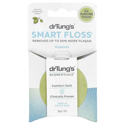 Ecosentials™, Smart Floss®, натуральный кардамон, 30 yd (27 m)