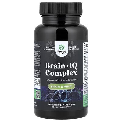 Nature's Craft Brain + IQ Complex, 30 капсул