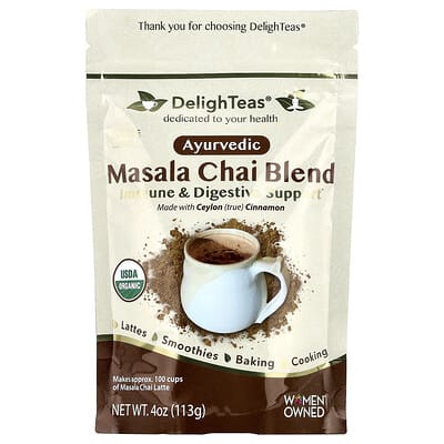 Смесь аюрведического чая Chai Masala, Caffeine Free, 4 oz (113 g)