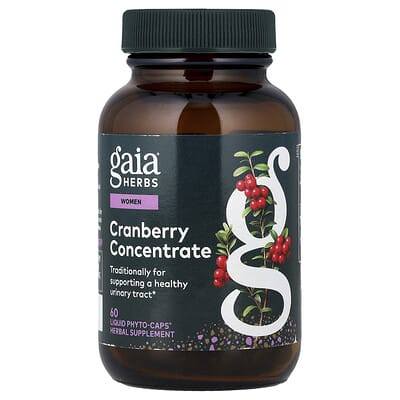 Gaia Herbs Женский концентрат клюквы, 60 Liquid Phyto-Caps® (420 mg на капсулу)