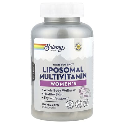 Женские липосомальные мультивитамины Solaray High Potency 120 капсул