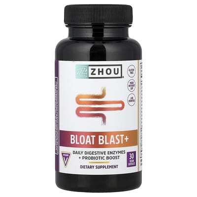 Bloat Blast+, 30 веганских капсул
