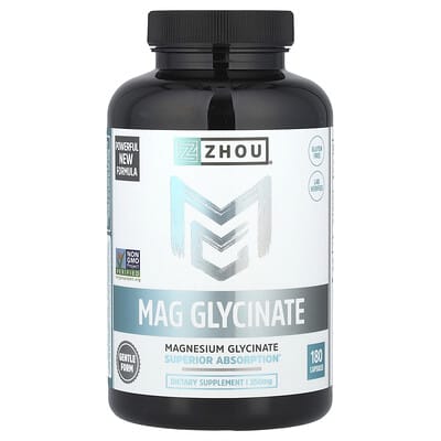 Mag Glycinate, 180 капсул Zhou Nutrition