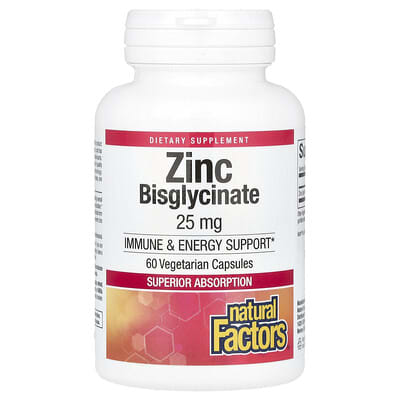 Zinc Bisglycinate,  25 mg , 60 Vegetarian Capsules