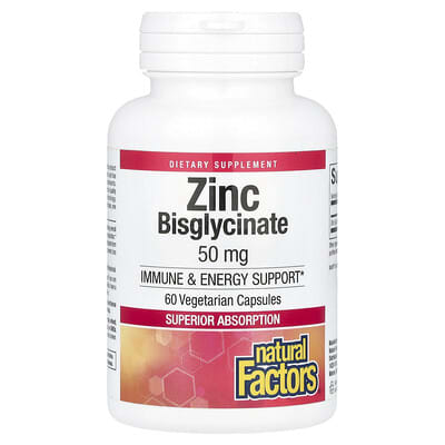 Zinc Bisglycinate, 50 mg, 60 Vegetarian Capsules
