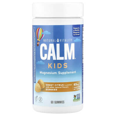 Детские мармеладные витамины CALM®, Sweet Citrus, 83 mg, 60 шт.