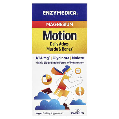 Enzymedica Магний Magnesium Motion, 120 капсул (40 mg на капсулу)