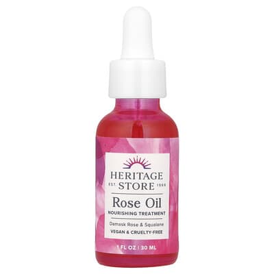 Heritage Store Розовое масло, 1 fl oz (30 ml)