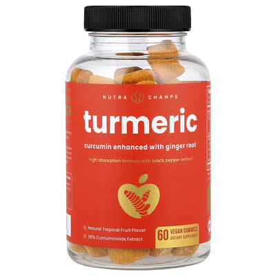 Желейные витамины Turmeric Natural Tropical Fruit 60 шт.