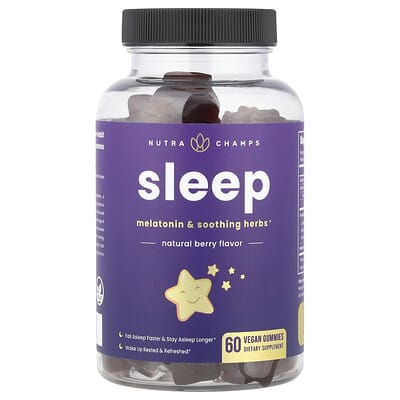 Желейные витамины Sleep, натуральная ягода, 60 шт