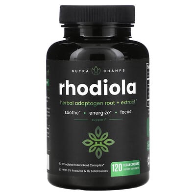 Родиола, 120 Vegan Capsules (300 mg per Capsule)