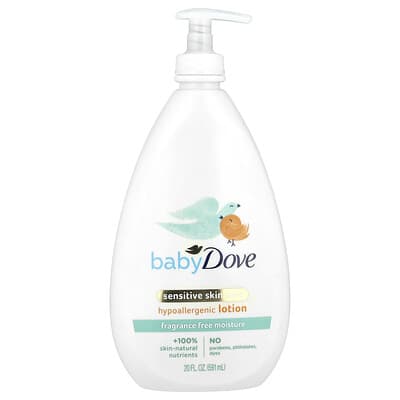 Dove лосьон для чувствительной кожи, гипоаллергенный, без отдушек, 20 fl oz (591 ml)