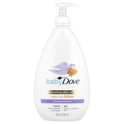 Dove ночной лосьон для чувствительной кожи малышей, 591 ml