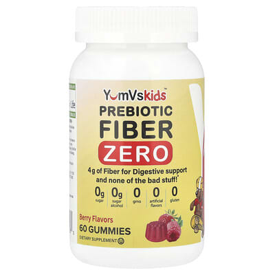 YumVs Prebiotic Fiber Zero, Berry, 4 g, 60 мармеладных конфет