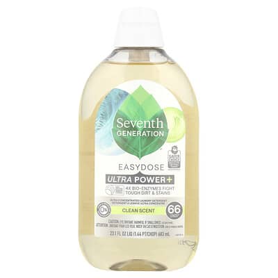 Easydose Ultra Power+ средство для стирки, Clean, 23.1 fl oz (683 ml)