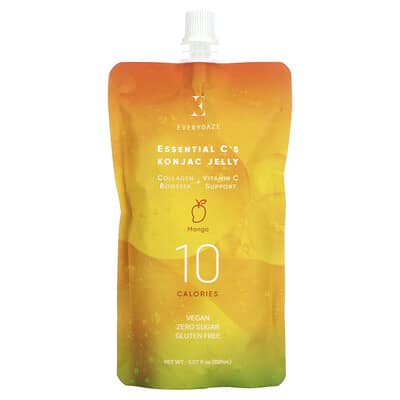 Essential C's Konjac Jelly, манго, 5.07 fl oz (150 ml)