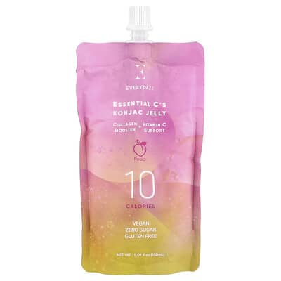 Konjac Jelly Essential C's, персиковый, 5.07 fl oz (150 ml)