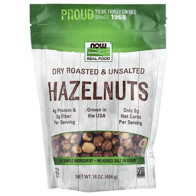 Hazelnuts, Dry Roasted & Unsalted, 16 oz (454 g)