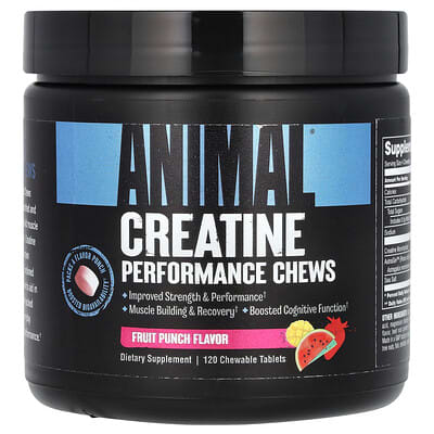 Animal жевательные таблетки Creatine Chews, Fruit Punch, 120 шт