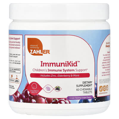 ImmuniKid™, Children's Immune System Support, Grape, 60 Chewable Tablets