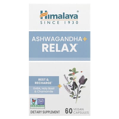 Himalaya Ashwagandha + Relax, 60 веганских капсул
