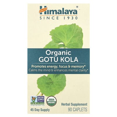 Himalaya органический Готу Кола, 90 капсул