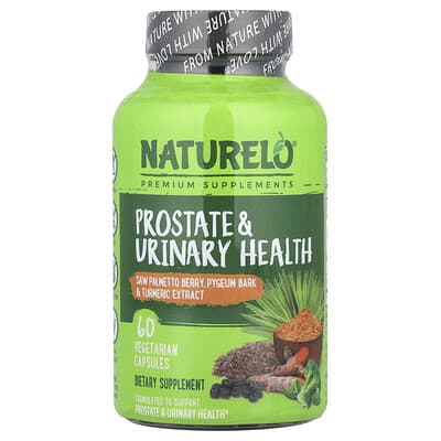 NATURELO капсулы для здоровья простаты и мочевыделительной системы, 60 вегетарианских капсул