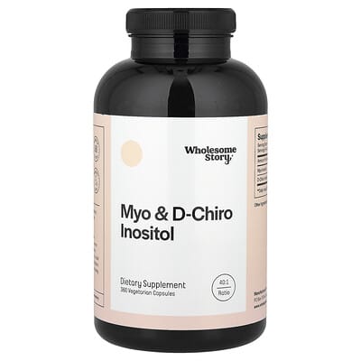Myo & D-Chiro Inositol, 360 вегетарианских капсул