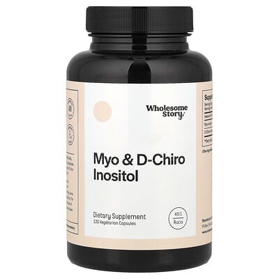 Myo & D-Chiro Inositol, 120 вегетарианских капсул